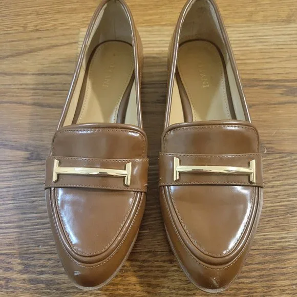 Alfani Womens Ameliaa Loafers Brown or Cognac 5 M - Picture 1 of 6